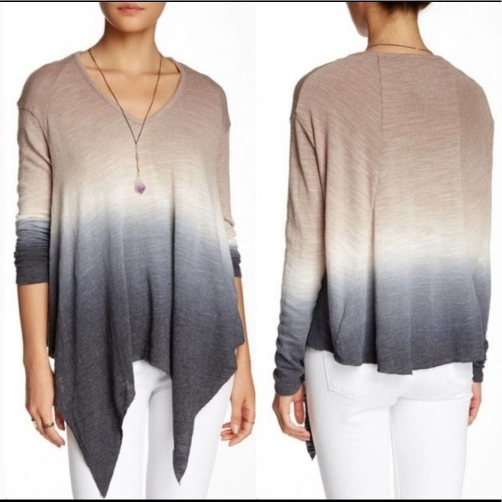 Young fabulous and broke ombré knit long sleeve